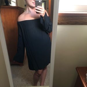 Black Tobi Off The Shoulder Dress